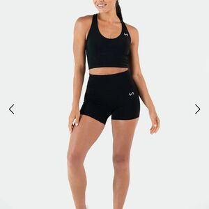 Tempo Black Racerback Sports Bra Small